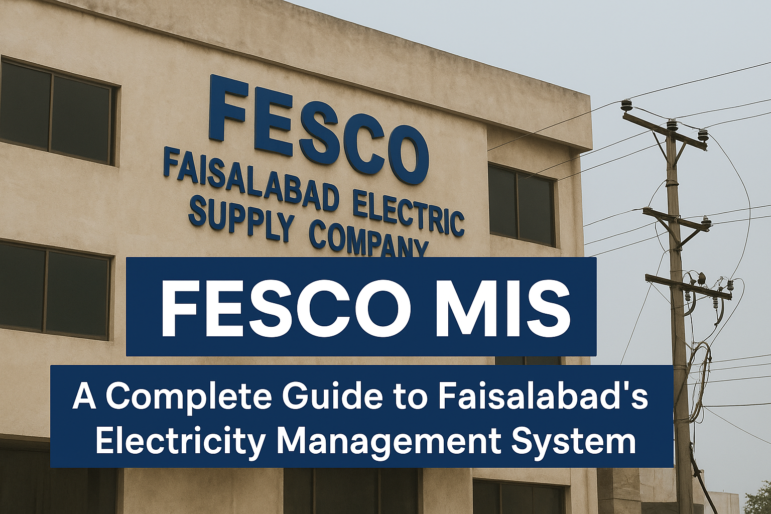 FESCO MIS — A Complete Guide to Faisalabad’s Electricity Management System