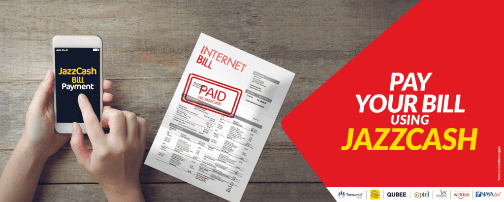 internet bill payments jazzcash